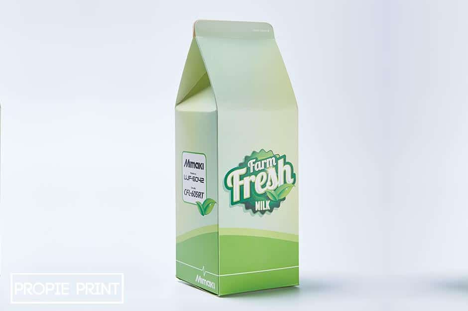 Wir bedrucken im Digitaldruck Milchverpackungen